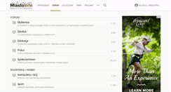 Desktop Screenshot of forum.miasto-info.pl
